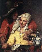 VERMEER VAN DELFT, Jan The Procuress (detail) wer china oil painting reproduction